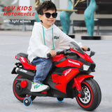 Electric Ride-On Motorcycle for Kids - 12V Rechargeable Battery, 2 Wheels