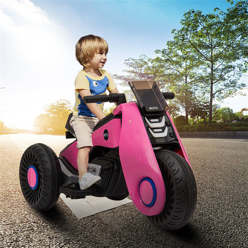 Electric Ride-On Motorcycle for Kids with Music, Horn, and Headlights - 3 Wheels