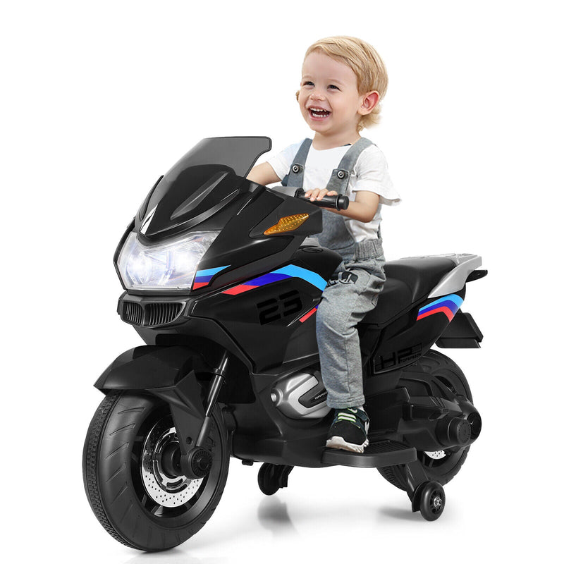 Electric Ride-On Motorcycle Toy for Kids with Headlights and Music