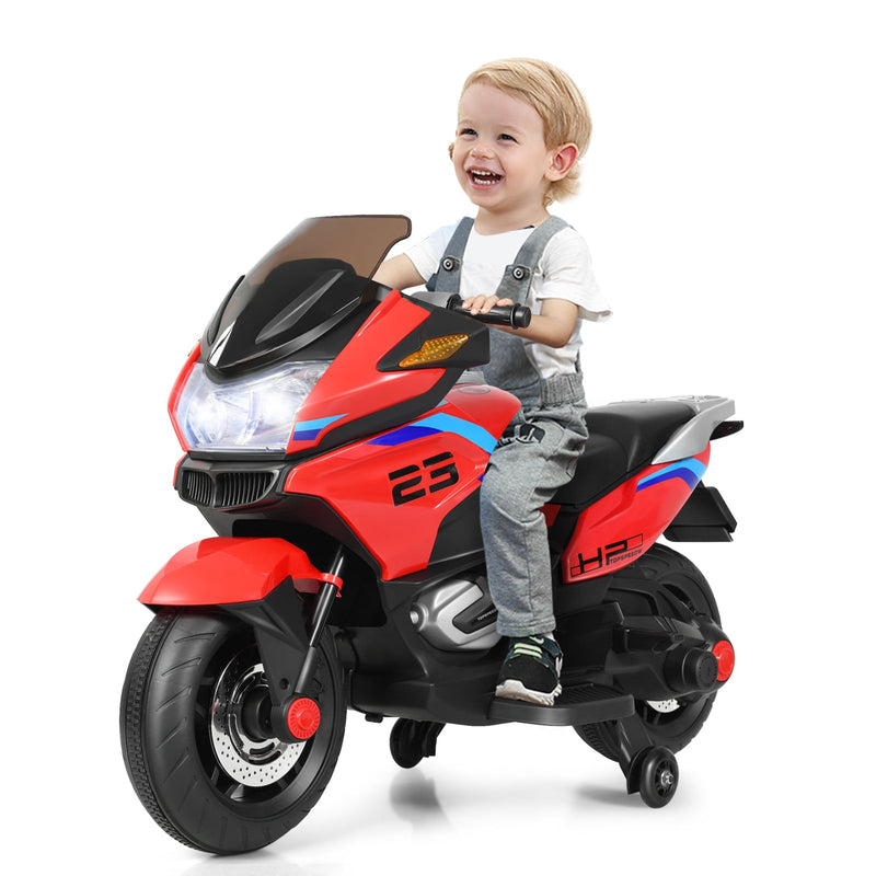 Electric Ride-On Motorcycle Toy for Kids with Headlights and Music
