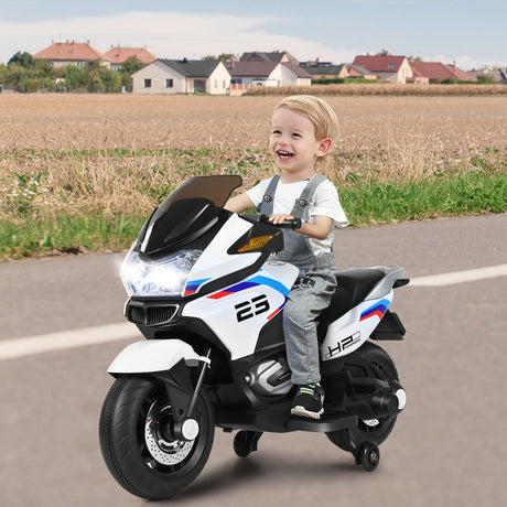 Electric Ride-On Motorcycle Toy for Kids with Headlights and Music