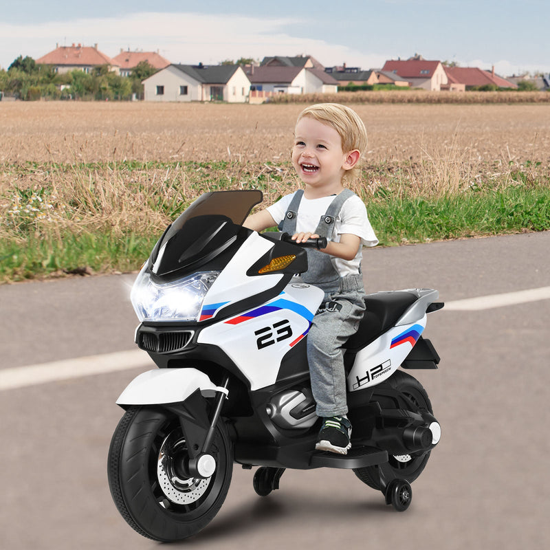 Electric Ride-On Motorcycle Toy for Kids with Headlights and Music
