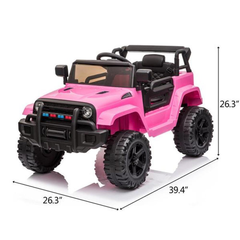 Electric Ride-On Toy Truck for Kids with Dual Drive, MP3, USB, and Remote Control - 12V