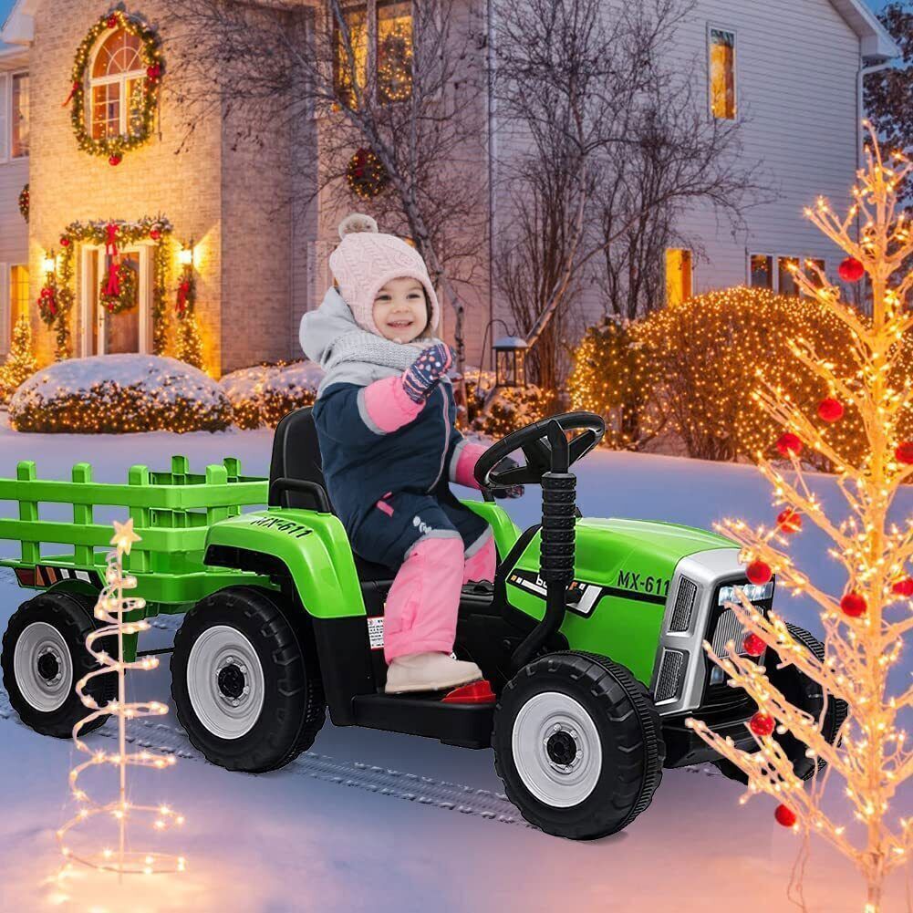 Electric Ride-On Toy Truck for Kids with RC, Bluetooth, MP3 - Perfect Christmas Gift!