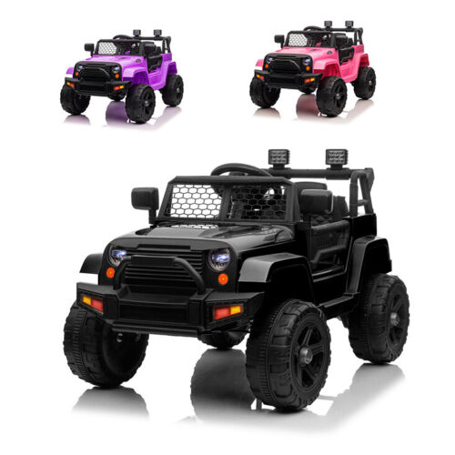 Electric Ride-On Toy Truck for Kids with Remote Control and 3 Speed Options