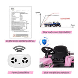 Electric Ride-On Tractor Trailer Toy for Kids with Remote Control and MP3 Player - 12V 35W