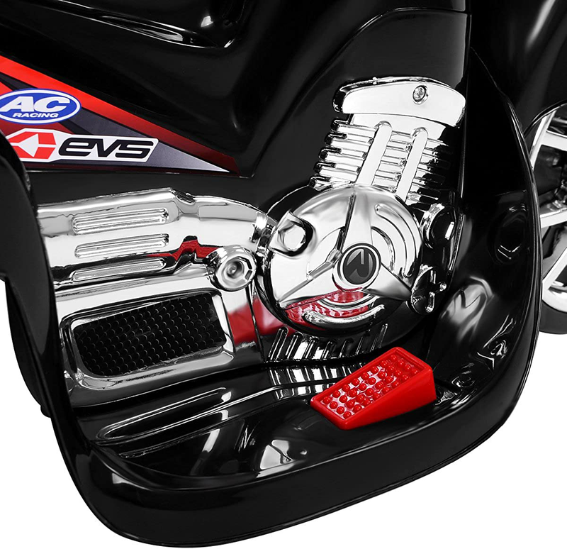 Electric Ride-On Trike with Music, Horn, and Headlights - Black