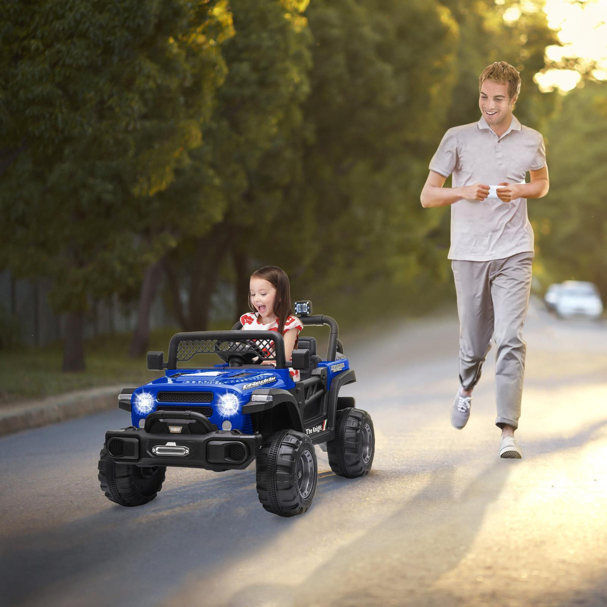 Electric Ride-On Truck for Kids with 3 Speeds and LED Lights - Perfect Gift for Young Drivers!