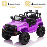 Electric Ride-On Truck for Kids with 3 Speeds and Parental Remote Control - 12V Battery Powered