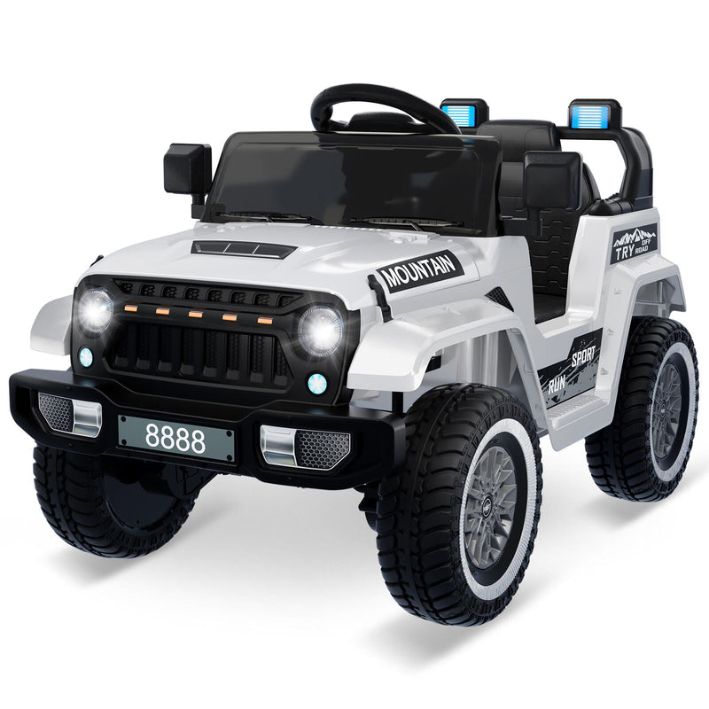 Electric Ride-On Truck for Kids with 3 Speeds, LED Lights, Music, and MP3 Player