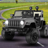 Electric Ride-On Truck for Kids with LED Lights and Parental Remote Control - 3 Speed Options