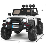 Electric Ride-On Truck for Kids with MP3, LED Lights, and Spring Suspension