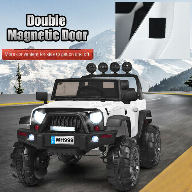 Electric Ride-On Truck for Kids with MP3, LED Lights, and Spring Suspension