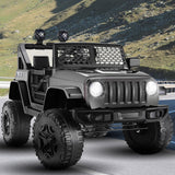 Electric Ride-On Truck for Kids with LED Lights and Parental Remote Control - 3 Speed Options