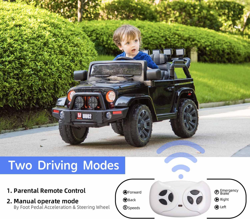 Electric Ride-On Truck for Kids with Parental Remote Control - 12V Battery Powered Car