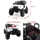Electric Ride-On Truck for Kids with Remote Control and 3 Speed Options