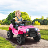 Electric Ride-On Truck for Kids with Remote Control and Headlights - 12V Children's Toy Car