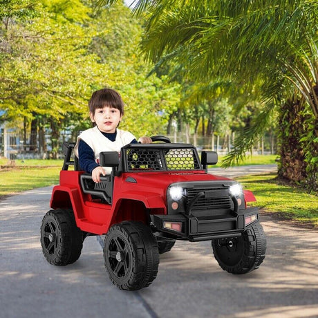 Electric Ride-On Truck for Kids with Remote Control and Headlights - 12V Toy Car