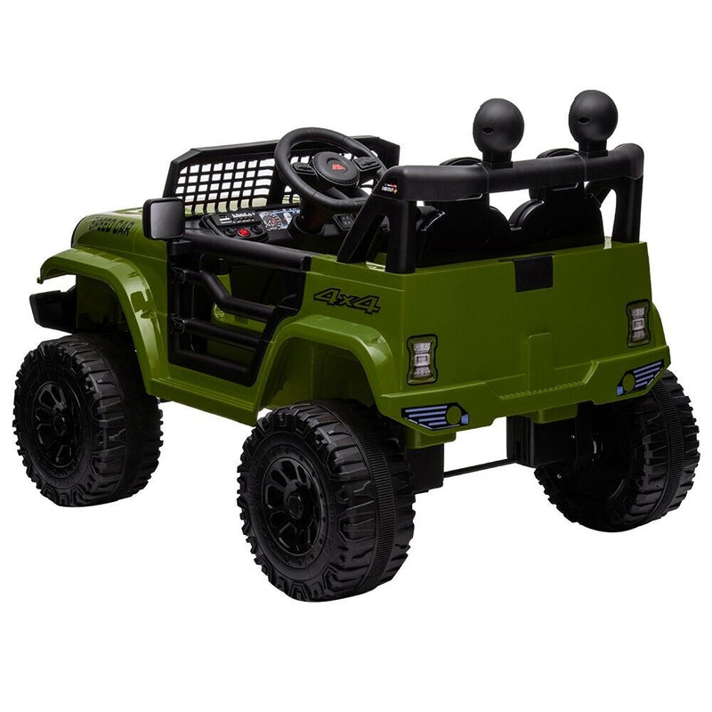 Electric Ride-On Truck for Kids with Remote Control, Bluetooth, and LED Lights - 12V