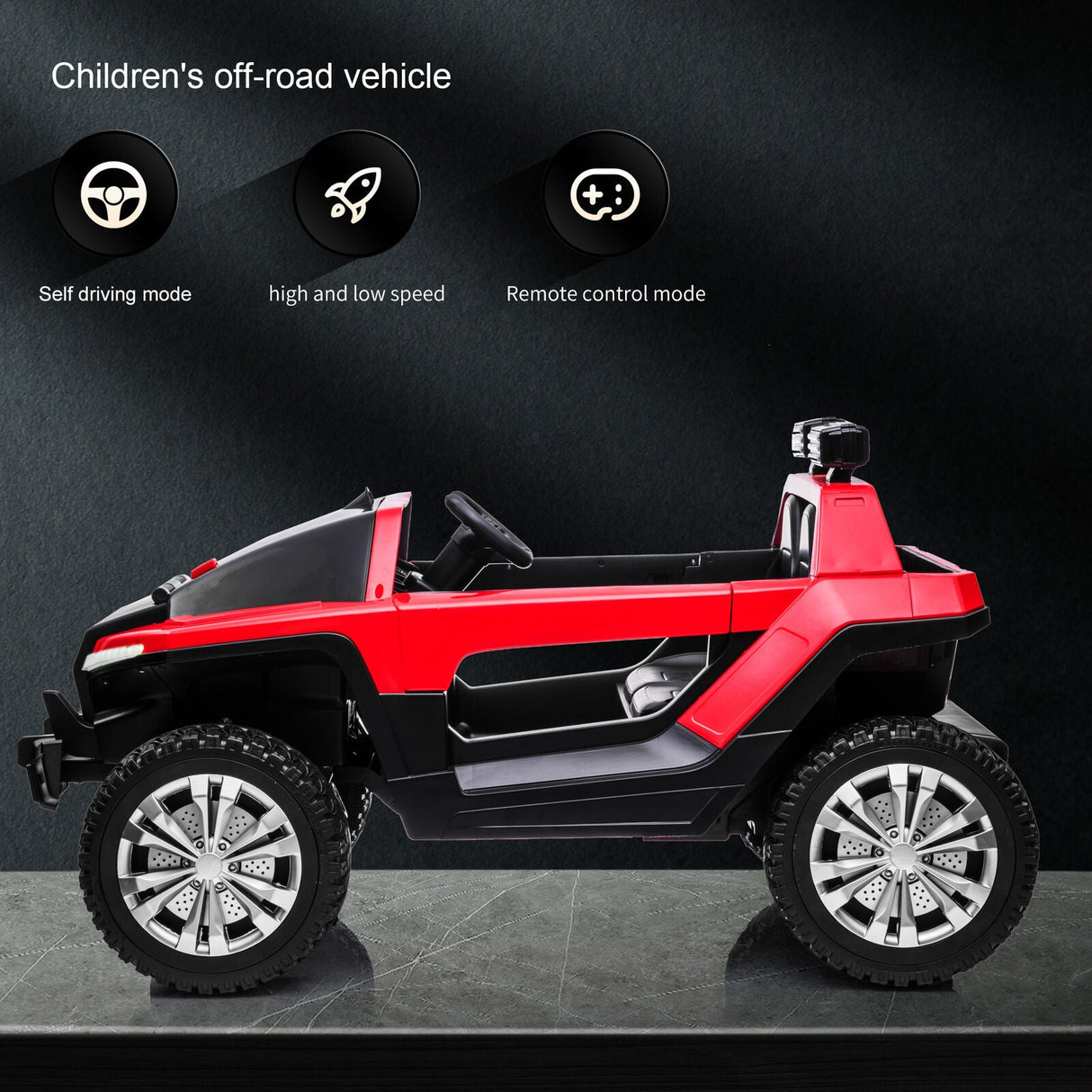 Electric Ride-On Truck for Kids with Remote Control, Bluetooth MP3, and Gift Option - 24V
