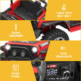 12V Electric Jeep Toy Car for Kids with LED Lights, MP3 Player, and Remote Control - Perfect Gift for Boys and Girls