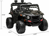Electric Ride-On Truck for Kids with Remote Control, LED Lights, and Music