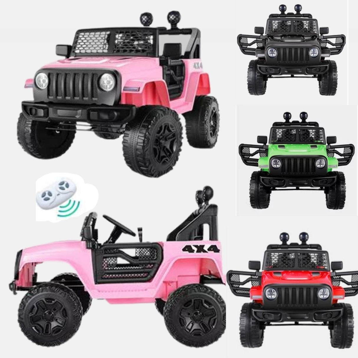 Electric Ride-On Truck for Kids with Remote Control, MP3 Player, and LED Lights - 24V/12V