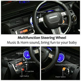Electric Ride-On Truck for Kids with Remote Control, MP3 Player, and LED Lights - Black