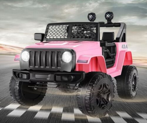 Electric Ride-On Truck for Kids with Remote Control, Music Player, LED Lights, and USB Port