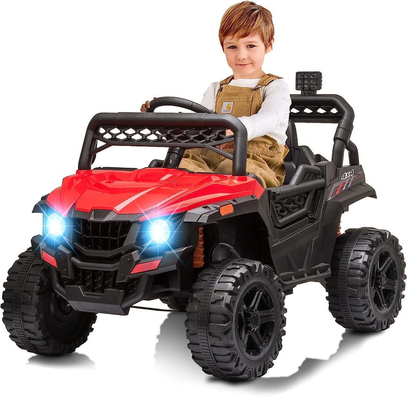 Electric Ride-On Truck for Kids with Seat Belt and Remote Control - 12V US Model