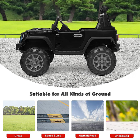 Electric Ride-On Truck for Kids with Spring Suspension and 12V Battery Power