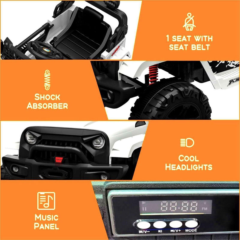 Fun and Exciting 12V Ride-On Truck Car Toys for Kids Ages 3-8 with Remote Control