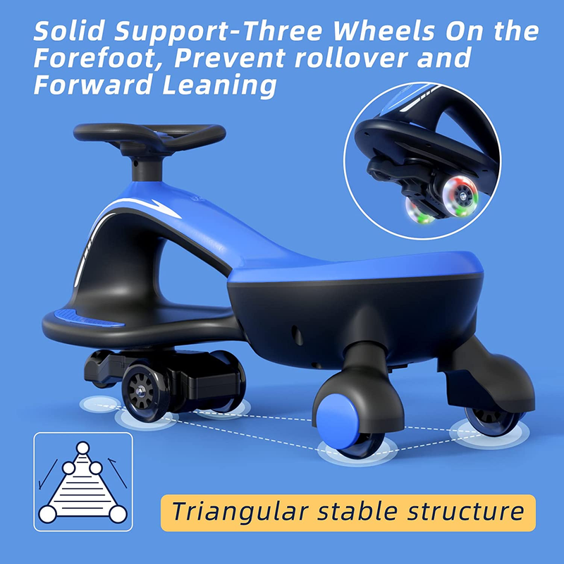 Electric Ride-On Wiggle Car for Toddlers Ages 3 and Up