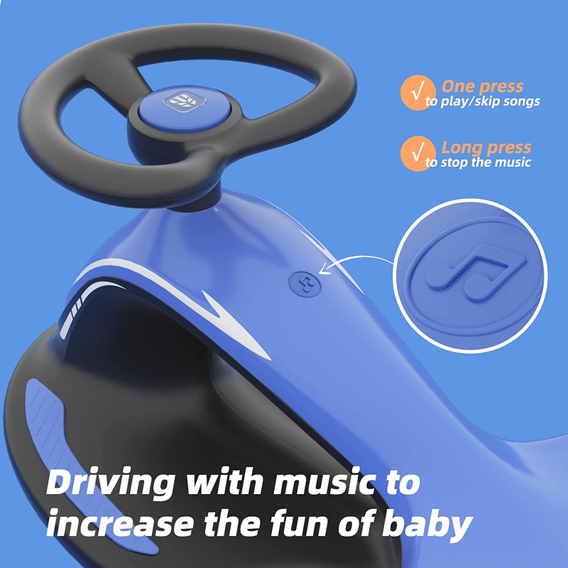 Electric Ride-On Wiggle Car for Toddlers Ages 3 and Up