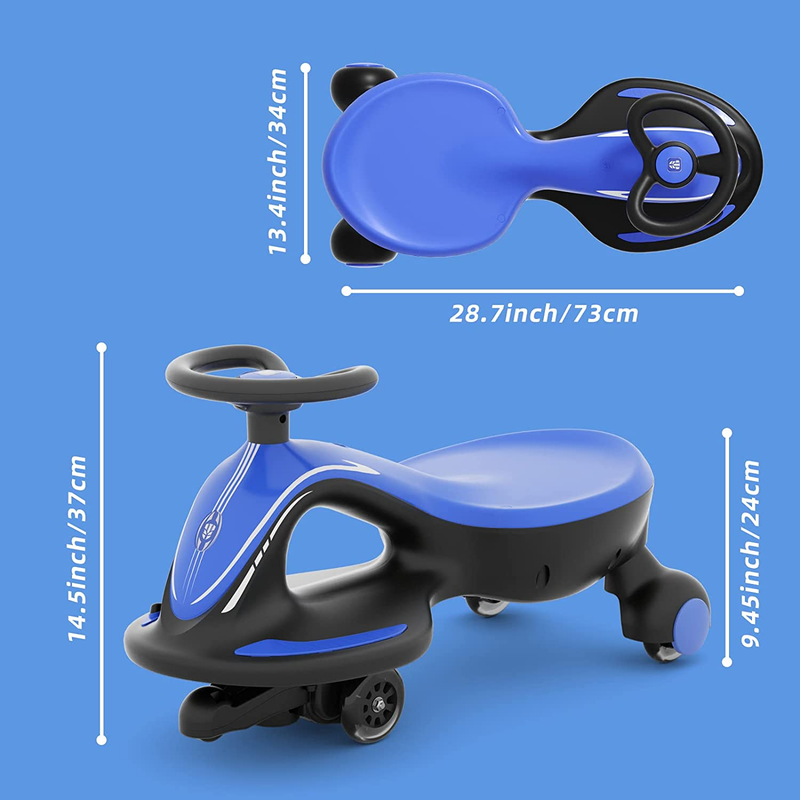 Electric Ride-On Wiggle Car for Toddlers Ages 3 and Up