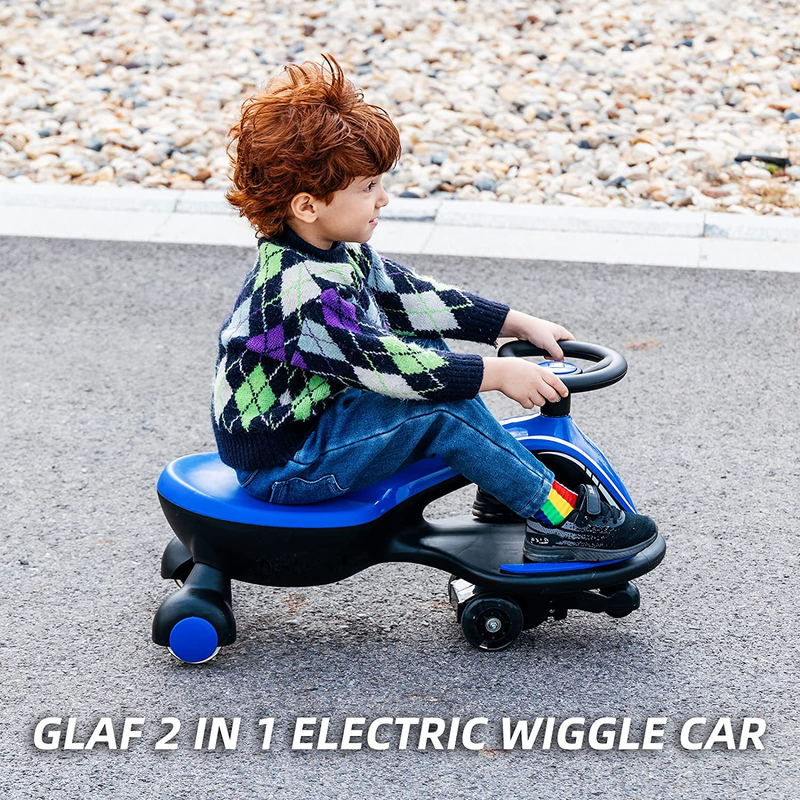 Electric Ride-On Wiggle Car for Toddlers Ages 3 and Up