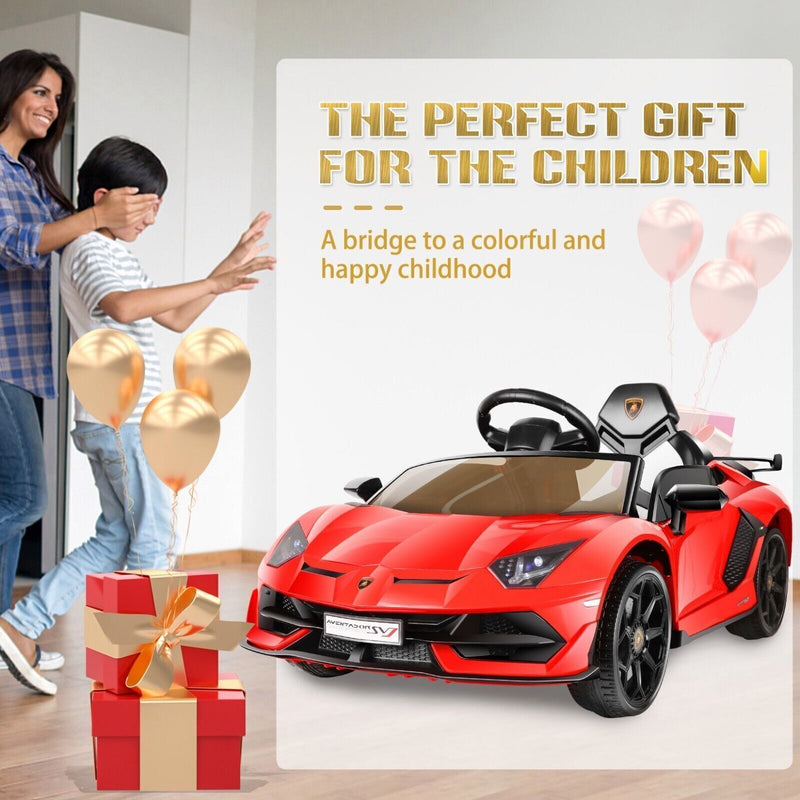 Electric Sports Car for Kids with 12V Battery, LED Lights, and MP3 Player