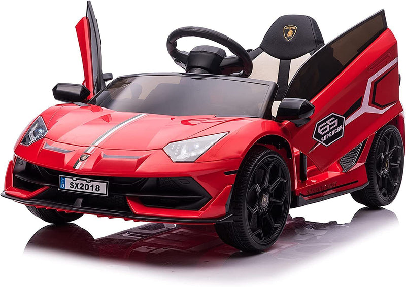 Electric Lamborghini Ride-On Car for Kids with Remote Control, MP3 Player, and 35W Motor
