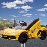 Electric Lamborghini Ride-On Car for Kids with Remote Control, MP3 Player, and 35W Motor