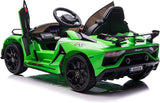 Electric Sport Car for Kids with LED MP3, Remote Control, and Hydraulic Doors - 12V Ride On Toy