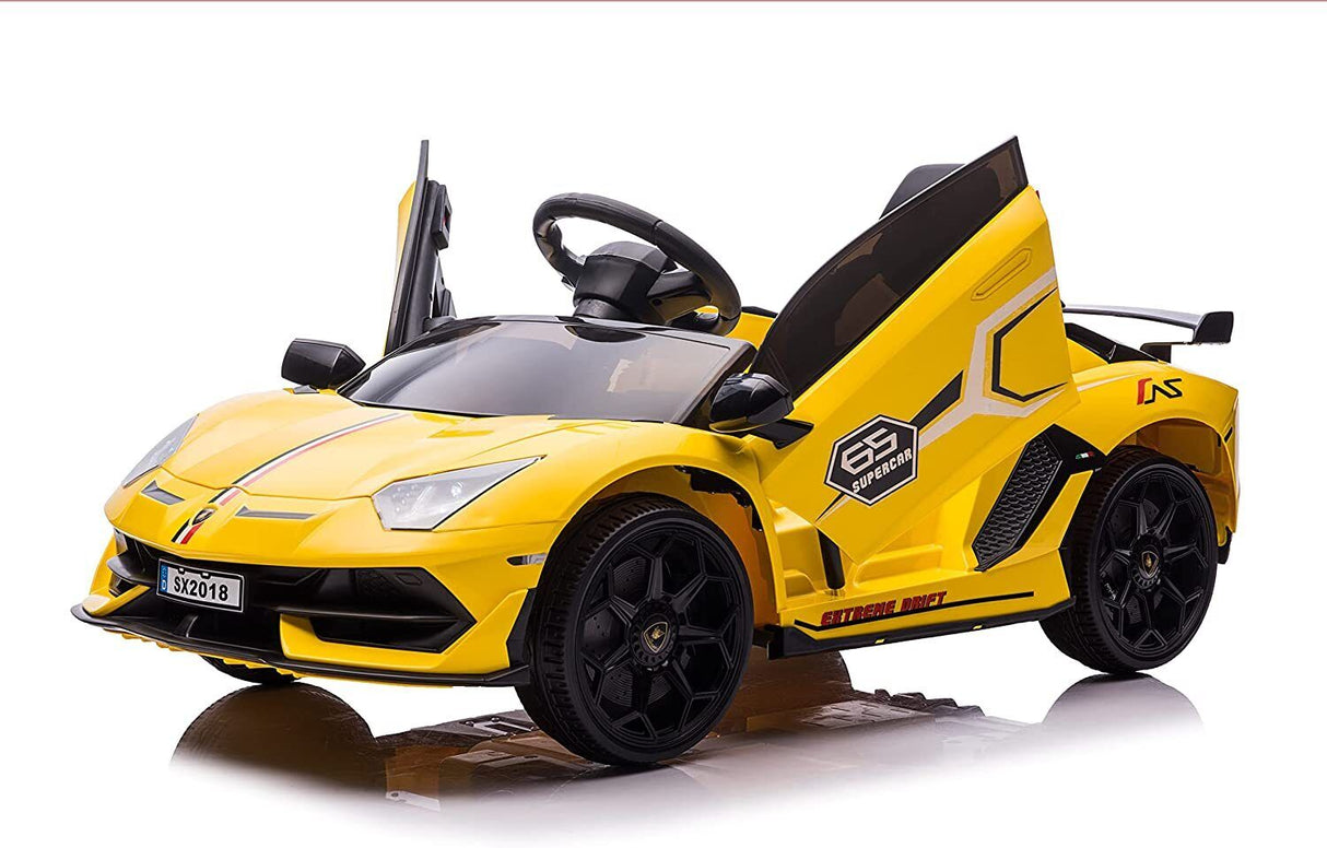 Electric Lamborghini Ride-On Car for Kids with Remote Control and MP3 Player - 12V, 1 Seat