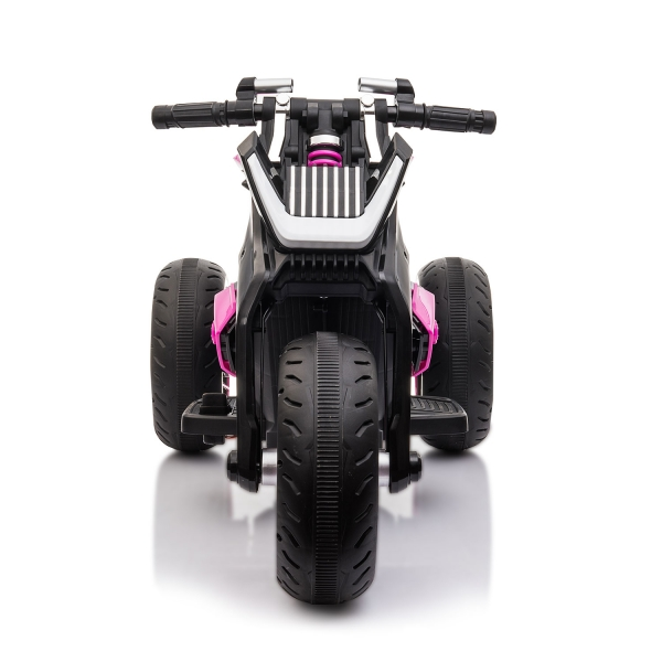 Electric Three-Wheeled Motorcycle for Kids Ages 3-8 with Horn and LED Lights