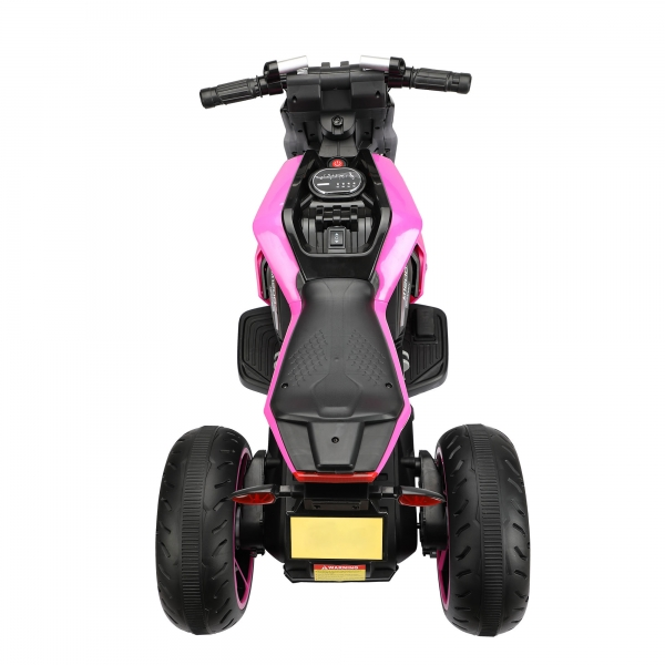 Electric Three-Wheeled Motorcycle for Kids Ages 3-8 with Horn and LED Lights