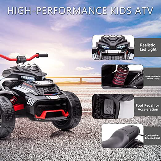 Electric Three Wheeler ATV for Kids - 12V, 2 Speeds, Perfect for Toddlers
