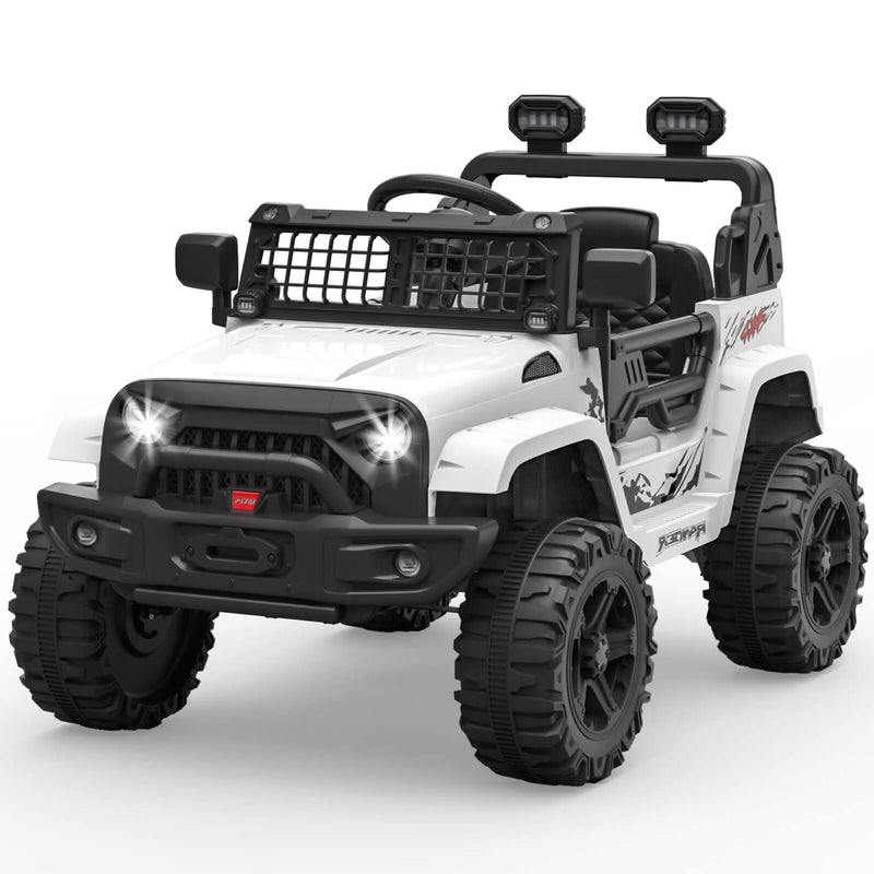 Premium 12V Electric Ride-On Truck for Kids with Remote Control and 2 Speed Options - LED Lights Included