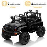 Electric Toy Jeep for Kids with LED Lights, MP3 Player, and Remote Control - Perfect Gift for Young Drivers!