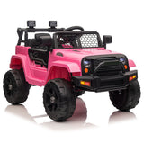 Electric Toy Jeep for Kids with LED Lights, MP3 Player, and Remote Control - Perfect Gift for Young Drivers!