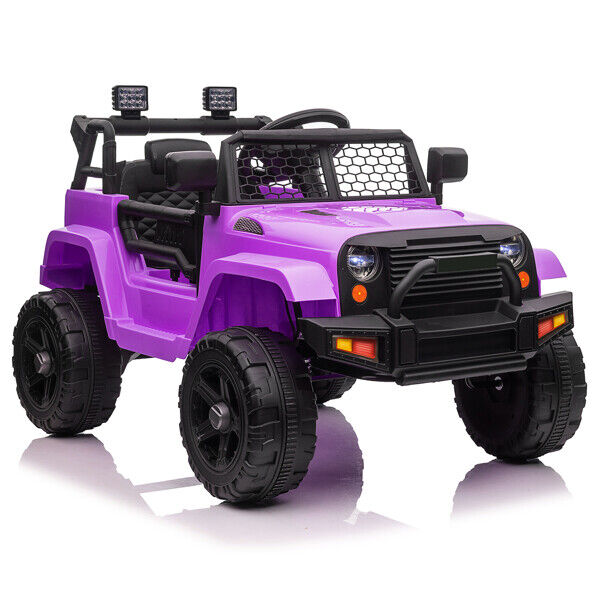 Electric Toy Jeep for Kids with LED Lights, MP3 Player, and Remote Control - Perfect Gift for Young Drivers!