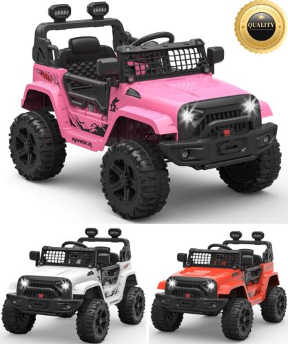 Electric Toy Truck for Kids with Bluetooth and Remote Control - 12V Ride On Car