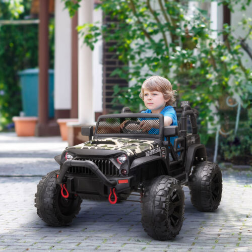 Electric UTV Truck for Kids with Bluetooth Music and Dual Motors